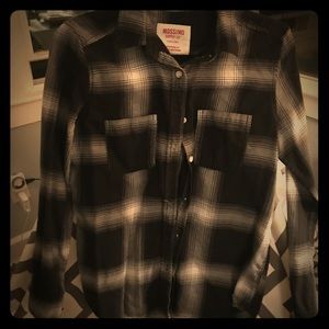 Black and white flannel
